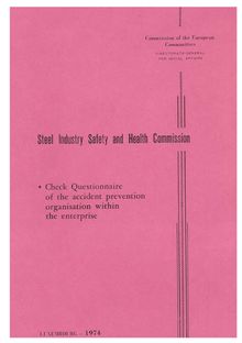 Check questionnaire of the accident prevention organization within the enterprise