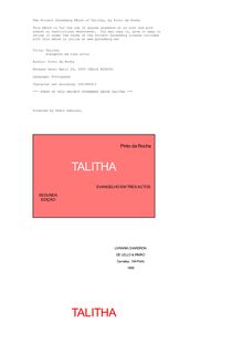 Talitha - evangelho em tres actos