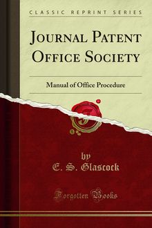Journal Patent Office Society