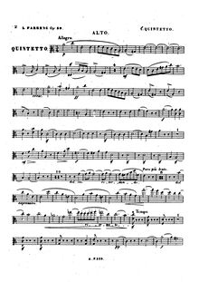 Partition viole de gambe, Piano quintette No.1, A minor, Farrenc, Louise