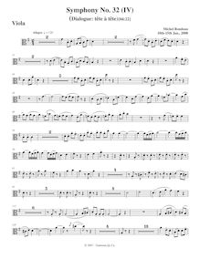 Partition altos, Symphony No.32, C major, Rondeau, Michel par Michel Rondeau