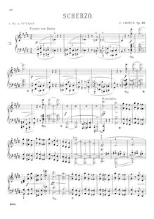 Partition complète (filter), Scherzo No.3, C♯ minor, Chopin, Frédéric