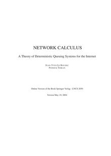 Network calculus
