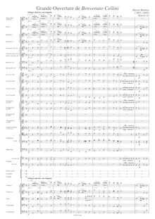 Partition complète, Benvenuto Cellini, opéra semi-seria, Berlioz, Hector par Hector Berlioz
