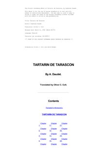 Tartarin de Tarascon. English