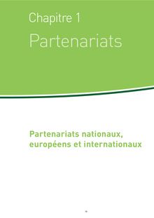 Partenariats nationaux européens et internationaux