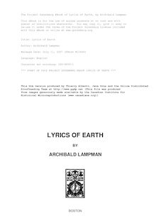 Lyrics of Earth