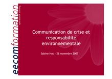 ouvrir le document - Communication de crise et responsabilité ...
