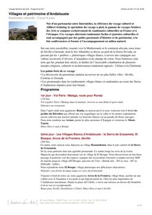 Version imprimable - Villages et patrimoine d Andalousie