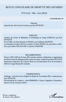 Revue congolaise de droit et des affaires 8