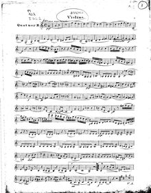 Partition violon, quatuor No.2 pour flûte et cordes, Op.74, C major
