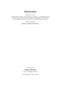 Numerically exact dynamics of the interacting many-body Schrödinger equation for Bose-Einstein condensates [Elektronische Ressource] : comparison to Bose-Hubbard and Gross-Pitaevskii theory / put forward by Kaspar Sakmann