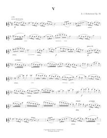 Partition No.5, 10 Duos pour flûte et clarinette, Op.56, Robertson, Ernest John