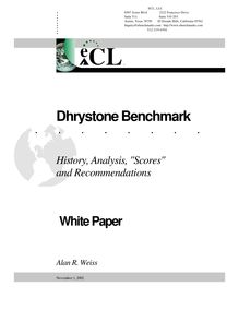 Dhrystone Benchmark