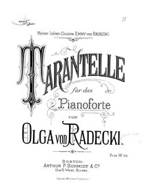 Partition complète, Tarantelle en F minor, F minor, Radecki, Olga von