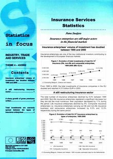 Insurance services statistics