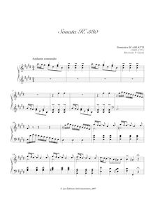 Partition Sonata K.380, 100 clavier sonates, Scarlatti, Domenico