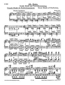 Partition complète (S.143), Ab irato, Étude de perfectionnement de la Méthode de Fétis par Franz Liszt