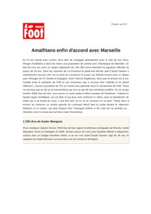Amalfitano enfin d accord avec Marseille