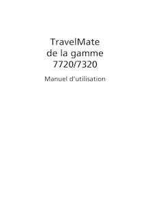Notice Ordinateur portable Acer  TravelMate 7320