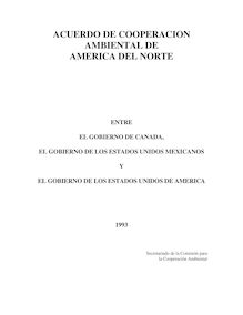 ACUERDO DE COOPERACION AMBIENTAL DE AMERICA DEL ...
