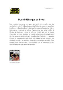Ducati débarque au Brésil