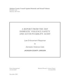 Law Enforcement Audit Report 2005