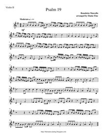 Partition violons II, Estro poetico-armonico, Parafrasi sopra li primi (e secondi) venticinque salmi