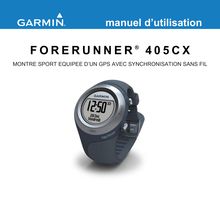 Notice GPS Garmin  Forerunner 405CX with HRM and USB ANT Stick BLUE