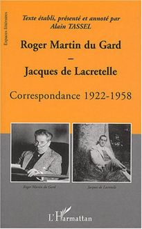 Roger Martin du Gard et Jacques de Lacretelle