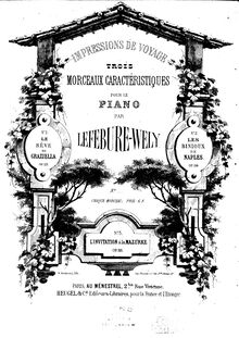 Partition complète, Le Rêve de Graziella, Op.113, B flat major, Lefébure-Wély, Louis James Alfred