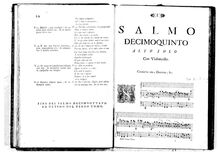Salmo decimoquinto par Benedetto Marcello