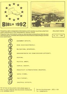 BIBLIO 1992. N° 04 1989