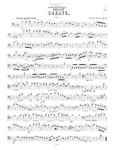 Partition de violoncelle, violoncelle Sonata No.1, D minor