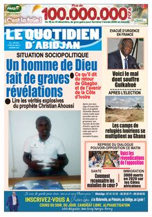 Le Quotidien d’Abidjan n°2993 - du lundi 21 décembre 2020