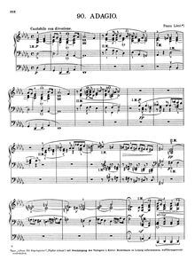 Partition complète, Consolations, Penseés poétiques, Liszt, Franz