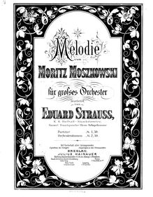 Partition complète, 5 Piano pièces, Moszkowski, Moritz par Moritz Moszkowski