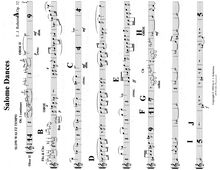 Partition hautbois 2, Salome Dances, C major, Robertson, Ernest John