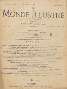 LE MONDE ILLUSTRE  N° 2478 du 24 septembre 1904