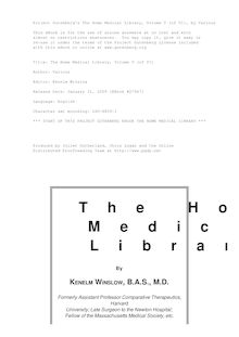 The Home Medical Library, Volume V (of VI)