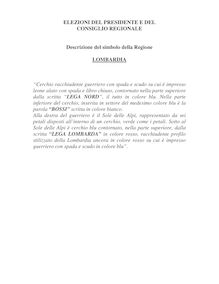 ELEZIONI DEL PRESIDENTE E DEL CONSIGLIO REGIONALE ...