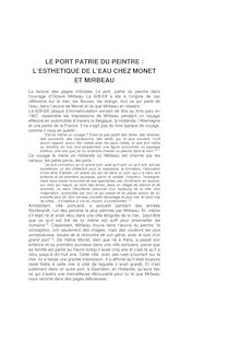REYES, Pilar Rodriguez, " Le Port patrie  du peintre - LE PORT ...