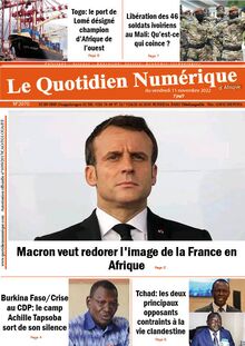 Le Quotidien Numérique d’Afrique n°2070 - du vendredi 11 novembre 2022
