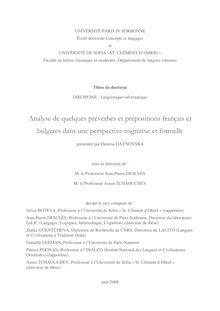 UNIVERSITÉ PARIS IV SORBONNE École doctorale Concepts et langages