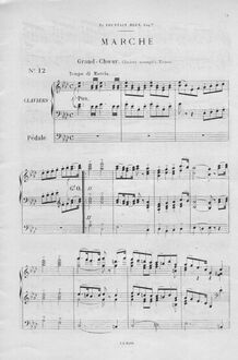 Partition Marche (la bémol), Douze pièces nouvelles pour orgue ou piano-pédalier, Op.59