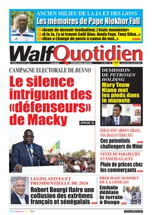 Walf Quotidien n°9099 - du mardi 26 juillet 2022