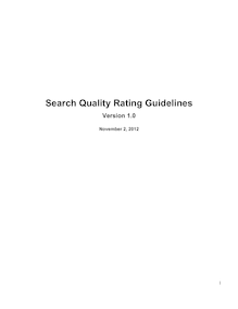 Search Quality Rating Guidelines