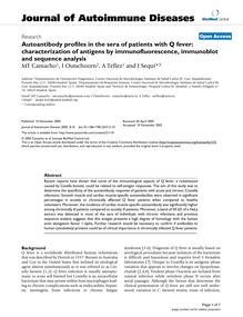 Autoantibody profiles in the sera of patients with Q fever: characterization of antigens by immunofluorescence, immunoblot and sequence analysis