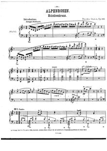 Partition complète, Alpenrosen, Op.160, Alpenrosen - Melodieenkranz