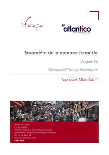 Baromètre de la menace terroriste Vague 26 Comparatif France-Allemagne